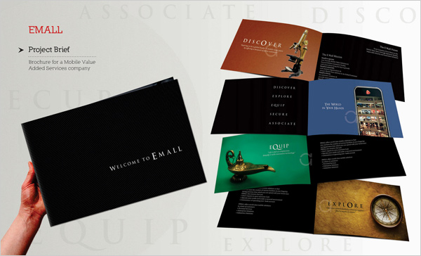 Brochure design for Mobile value added company 20+ New Beautiful Corporate Brochure Design Ideas / Examples