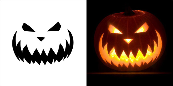 5 Best Halloween Scary Pumpkin Carving Stencils 2013 Designbolts