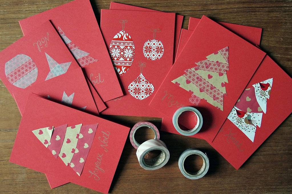 50+ Beautiful Diy & Homemade Christmas Card Ideas For 2013 – Designbolts