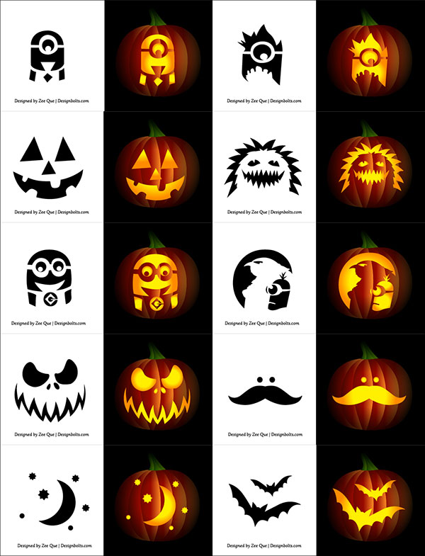 290 Free Printable Halloween Pumpkin Carving Stencils Patterns