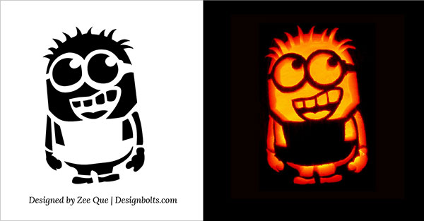 Printable Minion Pumpkin Carving Template Printable Templates 0736