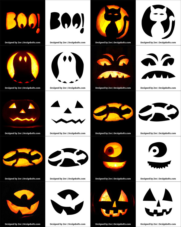 290 Free Printable Halloween Pumpkin Carving Stencils Patterns