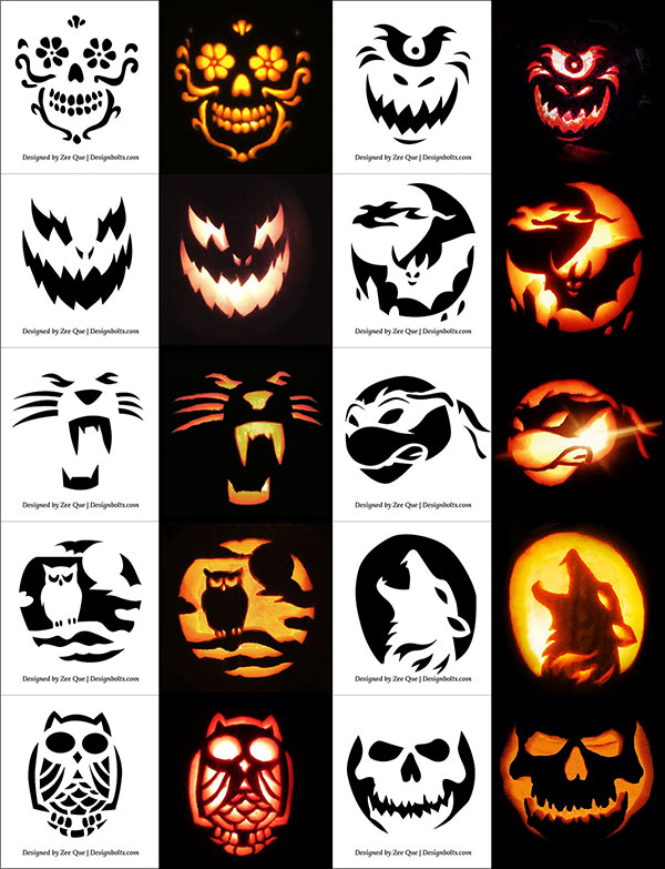 Pumpkin Carving Pattern Free Printable