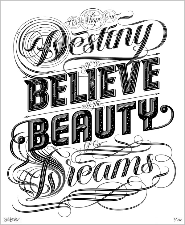 25 Beautiful Yet Inspiring Typography Design Quotes Best Poster 