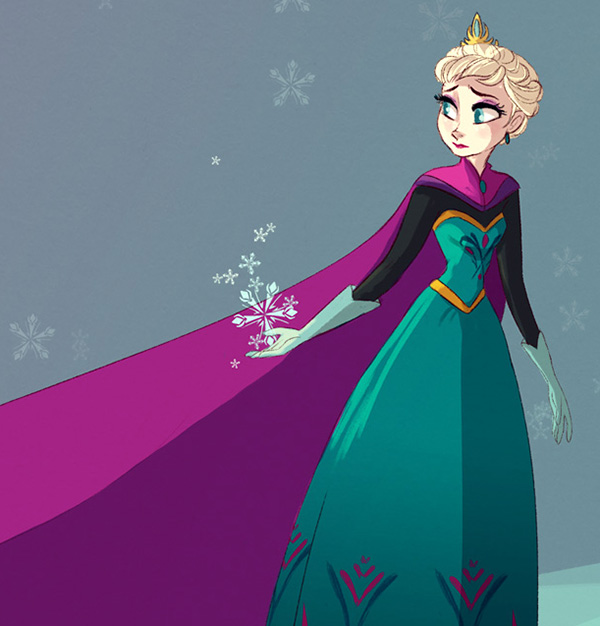 Frozen Elsa & Anna Digital Fan Art Wallpapers