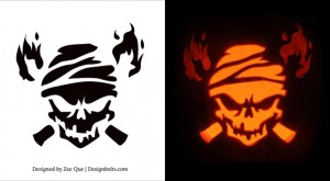 10 Free Printable Scary Pumpkin Carving Patterns, Stencils & Ideas 2014