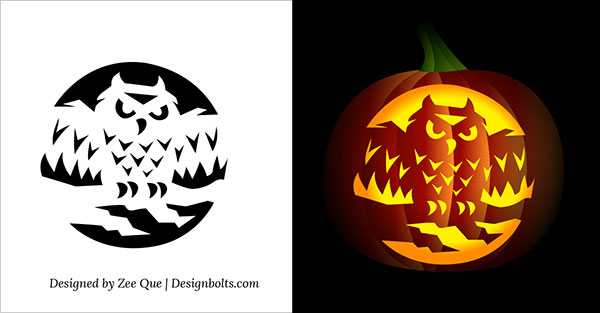 10 Free Printable Scary Pumpkin Carving Patterns, Stencils & Ideas 2014 ...