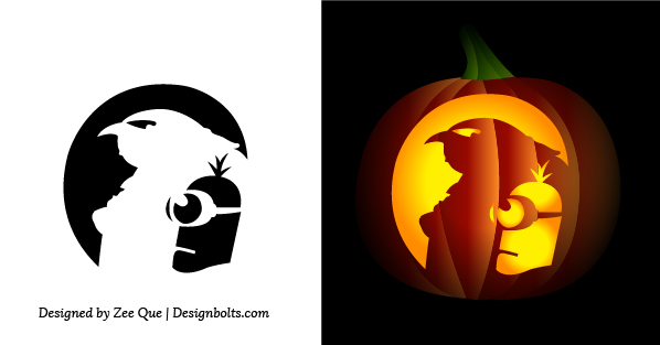 10 Best Free Minion Pumpkin Carving Stencils / Patterns Ideas for