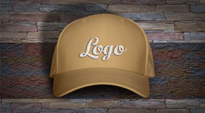Download Free Men S P Cap Hat Mockup Psd With Woven Text Logo
