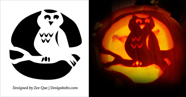 halloween pumpkin stencils printable owl
