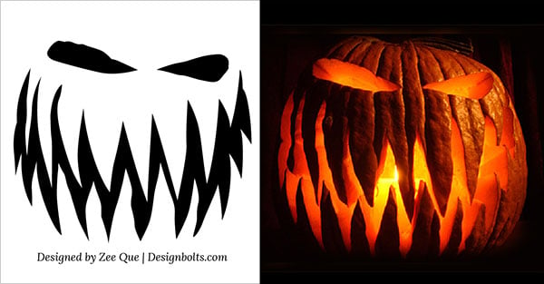 Scary Pumpkin Carving Idea Templates