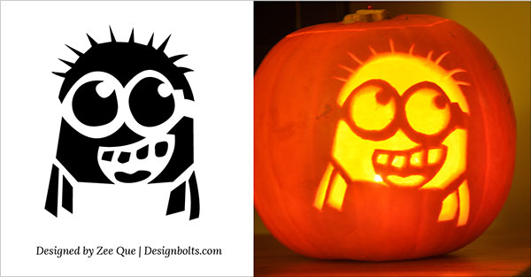 Minion Stencil From Zombie Pumpkins Pumpkin Carving Pinterest 