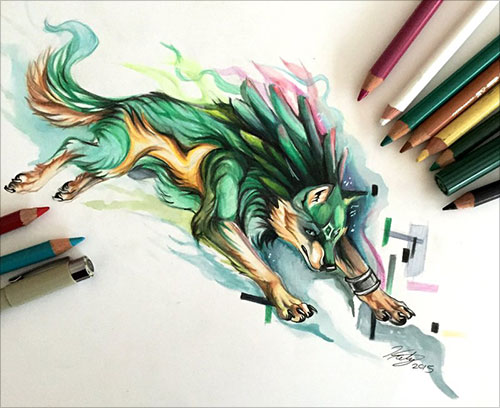 inspiring colored drawings