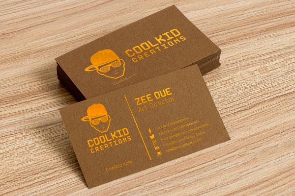 Download Free Brown Business Card Design Template Mockup Psd