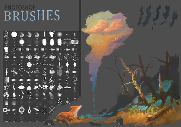 abstract shapes brush pack