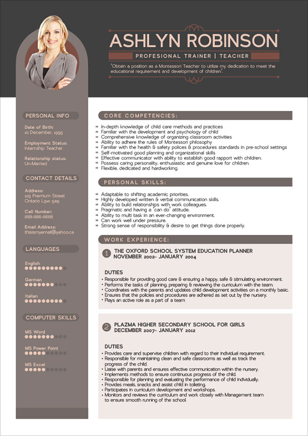 Resume Design Template