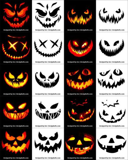 850+ Free Printable Halloween Pumpkin Carving Stencils, Patterns ...