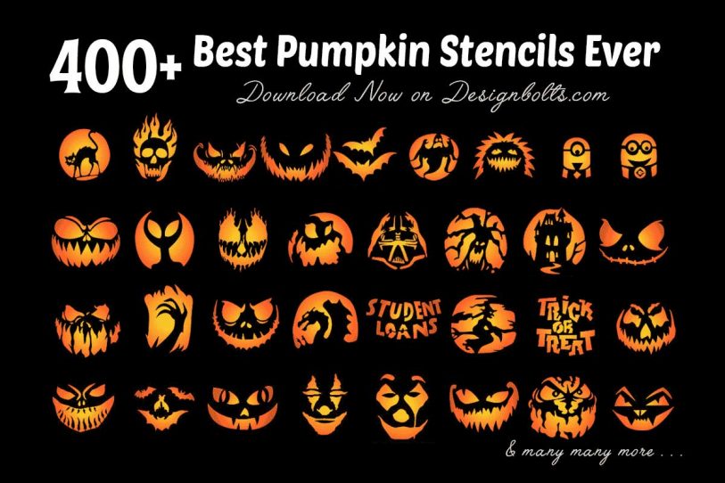 850 Free Printable Halloween Pumpkin Carving Stencils Patterns 