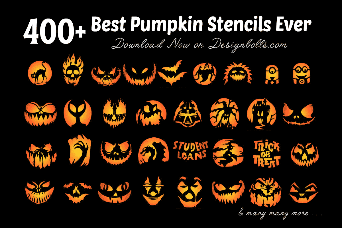 420 Free Printable Halloween Pumpkin Carving Stencils Patterns