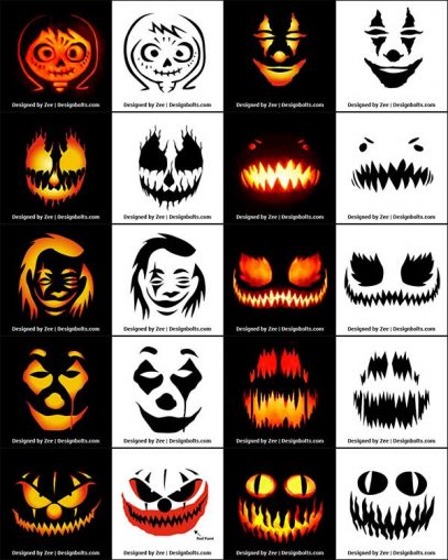 850+ Free Printable Halloween Pumpkin Carving Stencils, Patterns ...