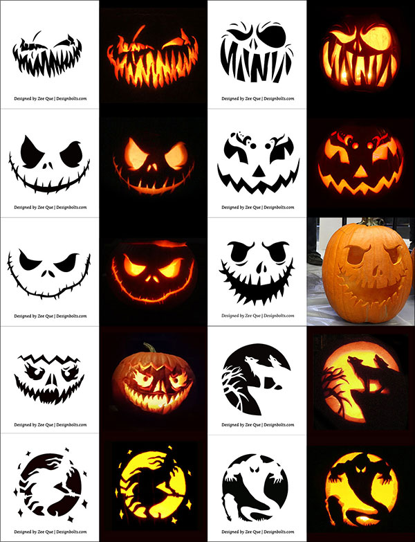 Scary Pumpkin Carving Ideas Printable Printable World Holiday