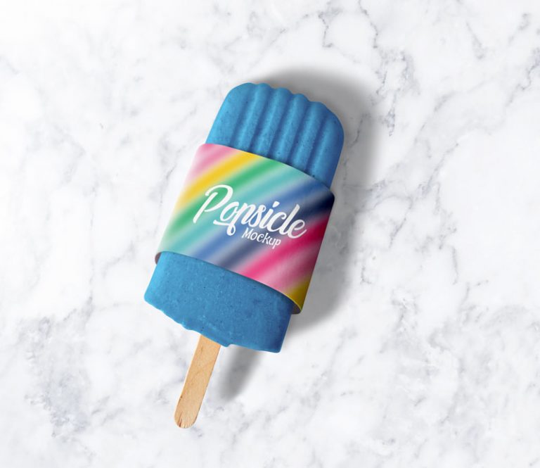 Download Free Popsicle Ice Cream Packaging Mockup PSD