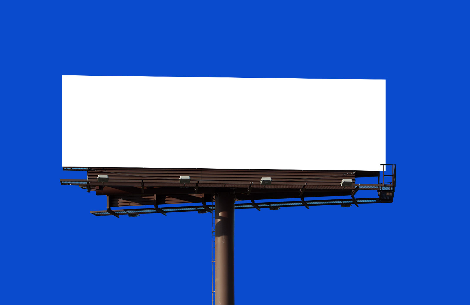 Free Outdoor Advertisement Blank Hoarding / Billboard Mockup PSD
