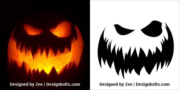 10 Free Scary Halloween Pumpkin Carving Stencils, Patterns & Ideas 2018 ...