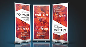 Download 35 Best Free X Stand Flag Roll Up Standing Banner Mockup Psd Files