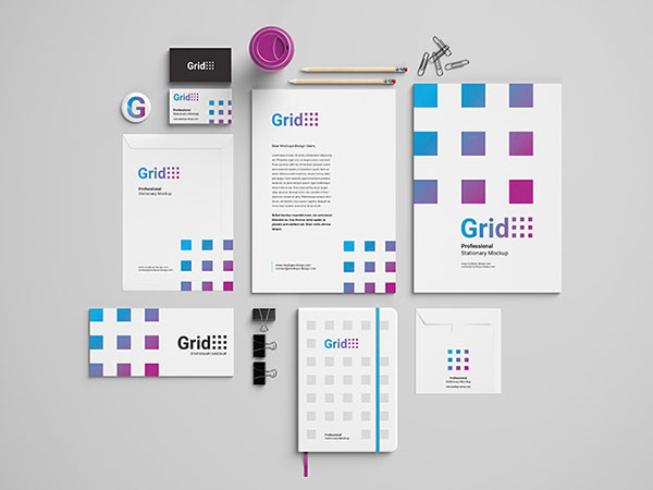Download 50 Free Professional Stationery / Corporate Identity Mockup PSD files