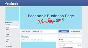 Download New Free Facebook Business Profile Page Mockup PSD 2018