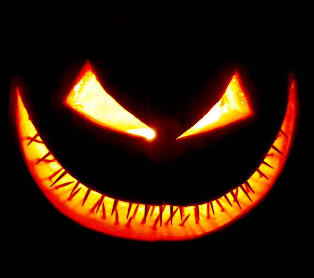 scary pumpkin face easy