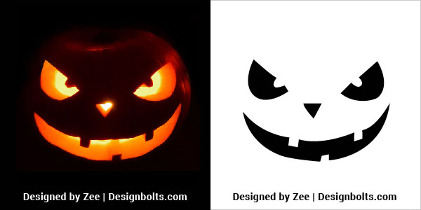 10 Free Easy Halloween Pumpkin Carving Stencils, Patterns, Print ...