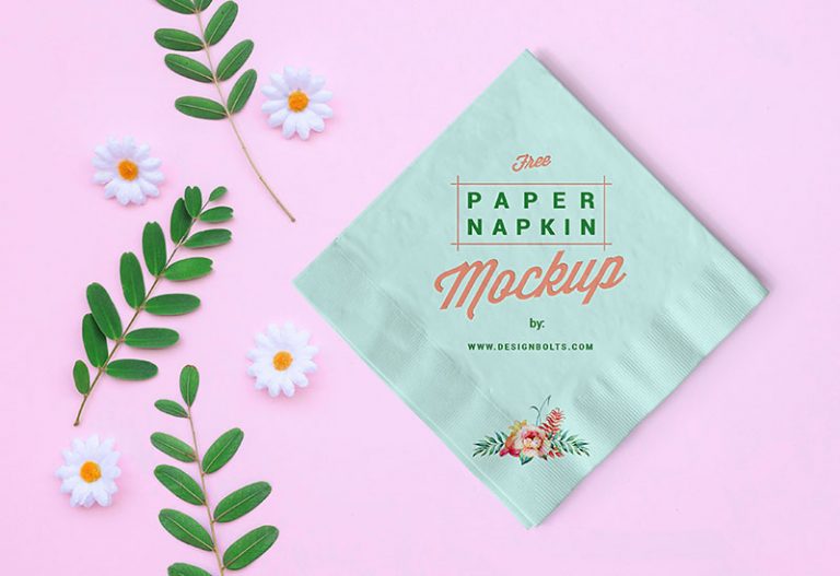 Download Free Table Paper Napkin Mockup PSD