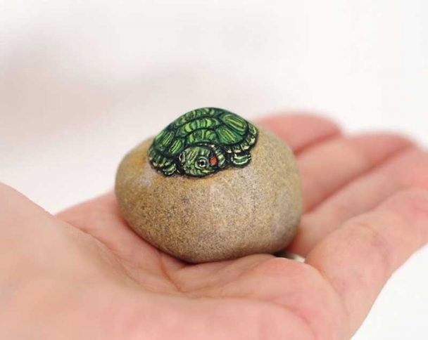 30+ Realistic Animal Paintings On Stones By Akie Nakata