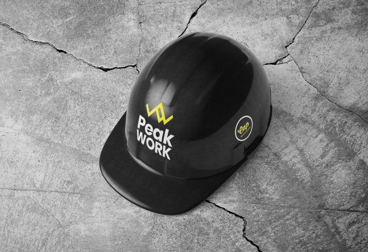 Free Construction Safety Helmet / Cap Mockup PSD | Designbolts