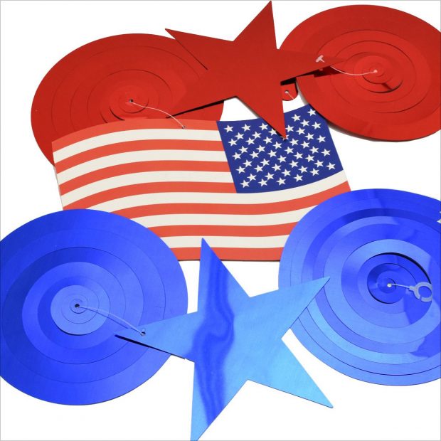 20 Best 4th Of July Decorations 2019 Indoor Outdoor Collection   4th Of July Patriotic Party Decorations Patriotic Swirl Streamers 620x620 