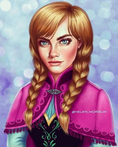 Digital Art of Disney Princesses as Celebrities - Designbolts