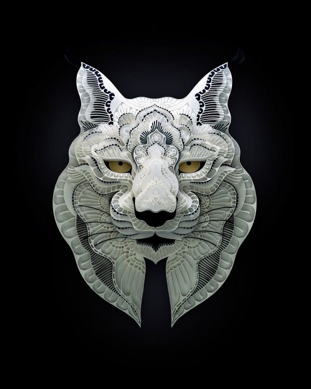 18 Amazing Papercut Animal Portraits By Patrick Cabral - Designbolts