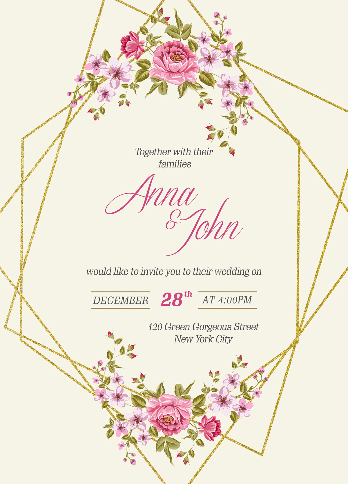 Wedding Invitation Card Template Free Download Word