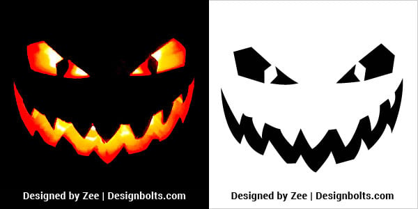 10 Scary Halloween Pumpkin Carving Stencils, Ideas, Faces & Printable ...