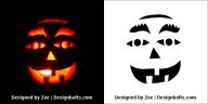 10 Scary Halloween Pumpkin Carving Stencils, Ideas, Patterns for 2019 ...