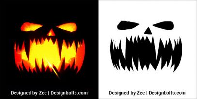 10 Free Scary Halloween Pumpkin Carving Stencils, Patterns & Ideas 2019 ...