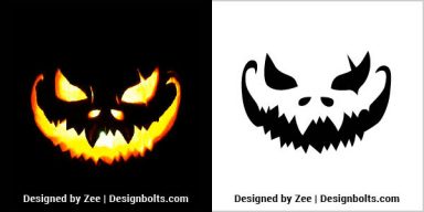 10 Free Scary Halloween Pumpkin Carving Stencils, Patterns & Ideas 2019 ...