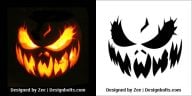 10 Free Scary Halloween Pumpkin Carving Stencils, Patterns & Ideas 2019 ...