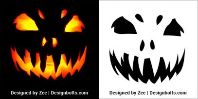 10 Free Scary Halloween Pumpkin Carving Stencils, Patterns & Ideas 2019 ...