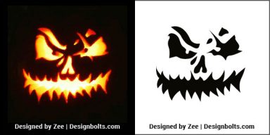 10 Free Spooky Yet Scary Halloween Pumpkin Carving Stencils, Patterns ...