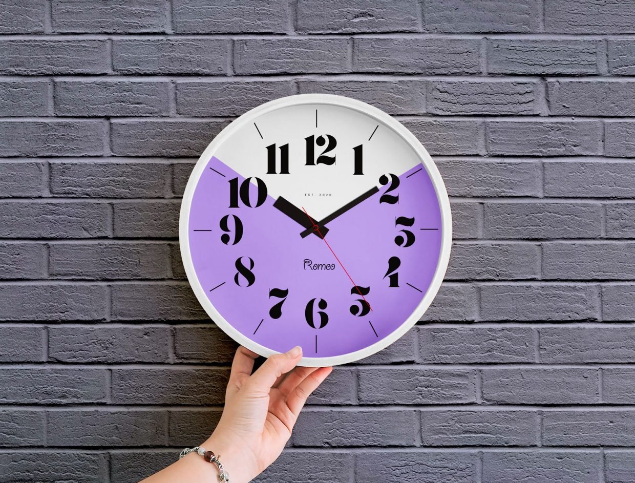 Free Wall Clock Mockup PSD - Designbolts