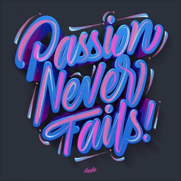 50+ Inspirational Words With Brush Typography Design by Luis Lili ...