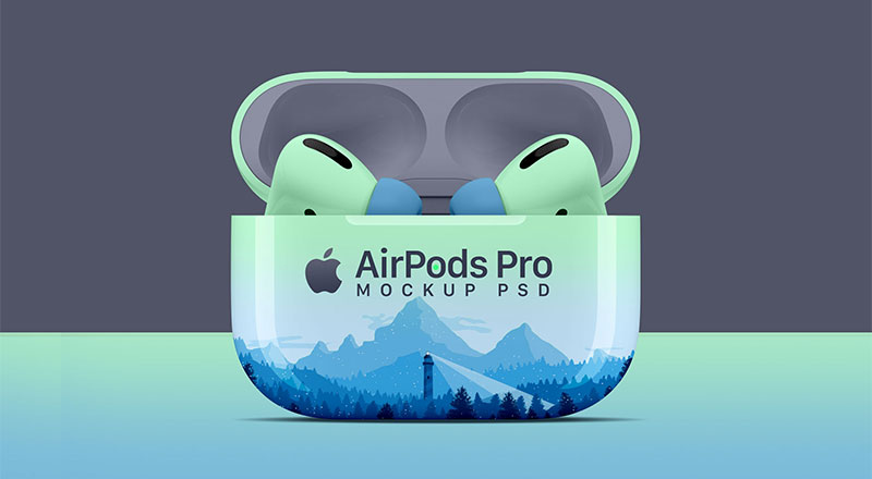 Download Free AirPods Pro Mockup PSD | Designbolts